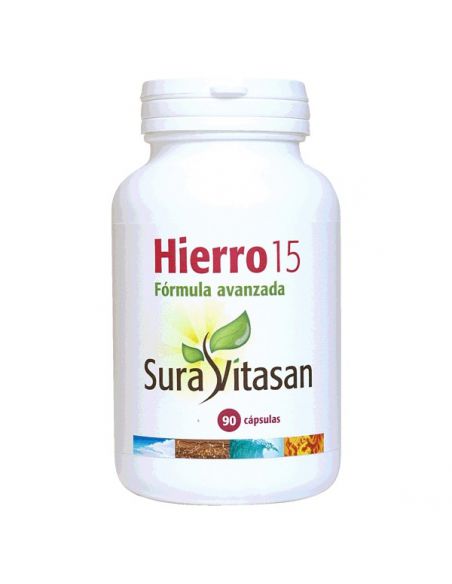 Hierro 15 Sura Vitasan - 90 cápsulas