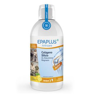 Colágeno, Silicio, Ácido Hialurónico y Magnesio Sabor Limón Bebible Epaplus - 500 ml.