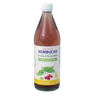 Bebida Kombucha Té Verde y Flor de Hibisco Eco Bioener - 500 ml.