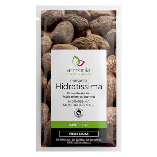 Mascarilla Facial Hidratissima de Karité y Pino Armonía - 12 sobres