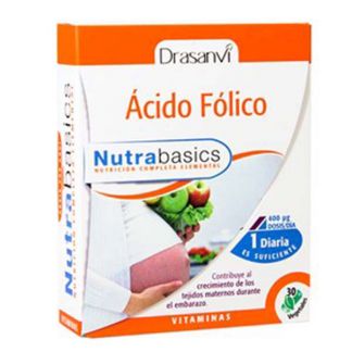 Nutrabasics Ácido Fólico Drasanvi - 30 cápsulas