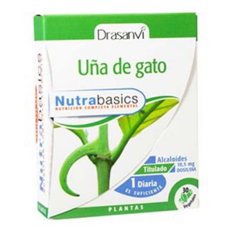 Nutrabasics Uña de Gato Drasanvi - 30 cápsulas