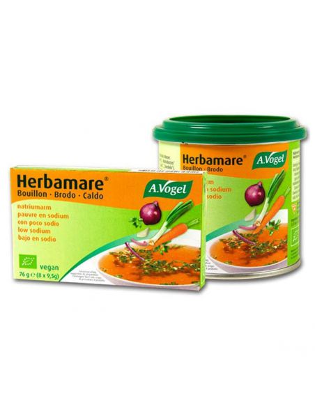 Caldo Vegetal Bajo en Sal Herbamare A.Vogel - 8 cubitos