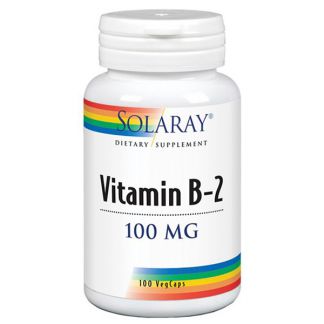 Vitamina B2 100 mg. Solaray - 100 cápsulas