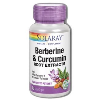 Berberine - Curcumin Solaray - 60 cápsulas