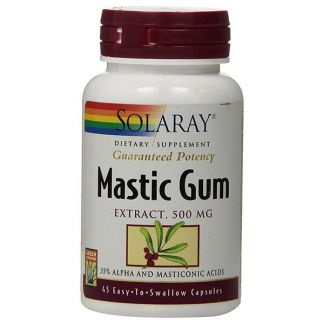 Mastic Gum Solaray - 45 cápsulas
