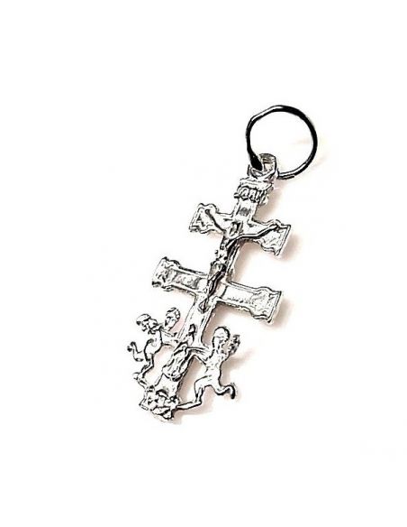 Colgante Cruz de Caravaca de Plata
