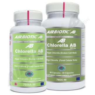Chlorella AB 600 mg Airbiotic - 30 cápsulas