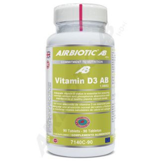 Vitamina D3 1000 UI Airbiotic - 90 comprimidos