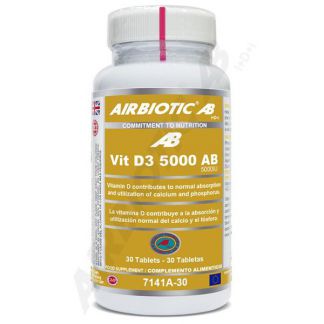 Vitamina D3 5000 UI Airbiotic - 30 comprimidos