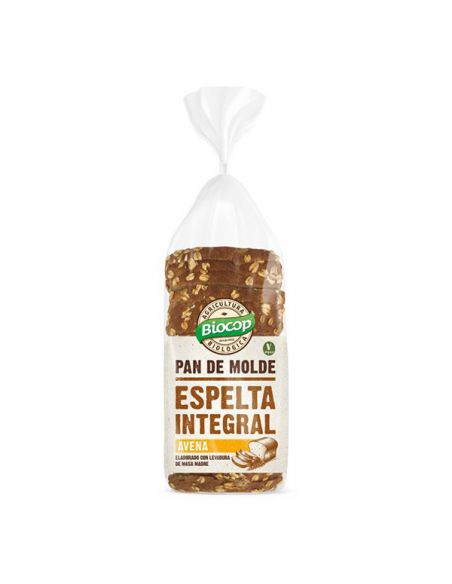 Pan de Molde de Espelta Integral Avena Biocop - 400 gramos