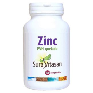 Zinc PVH Quelado 25 mg. Sura Vitasan - 100 cápsulas