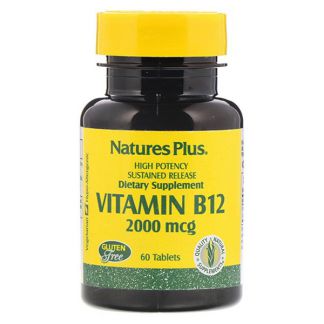Vitamina B12 2000 mcg. Nature's Plus - 60 comprimidos
