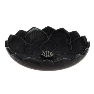 Incensario Flor de Loto Negro Iwachu