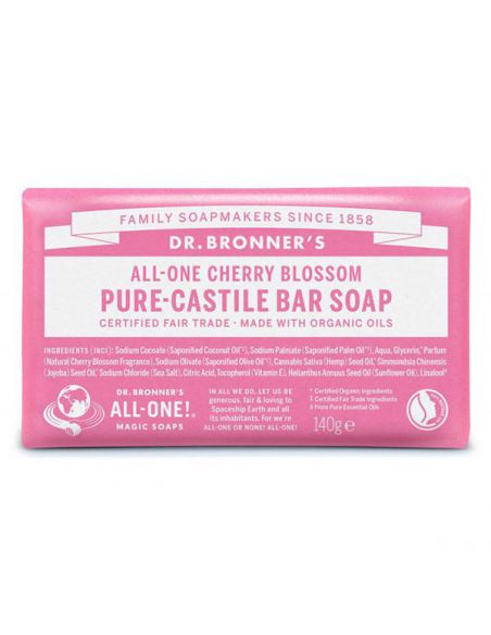Jabón de Castilla Flor de Cerezo Dr. Bronner´s - 140 gramos