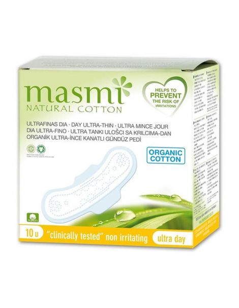 Compresas de Día Ultra con Alas Masmi - 10 unidades