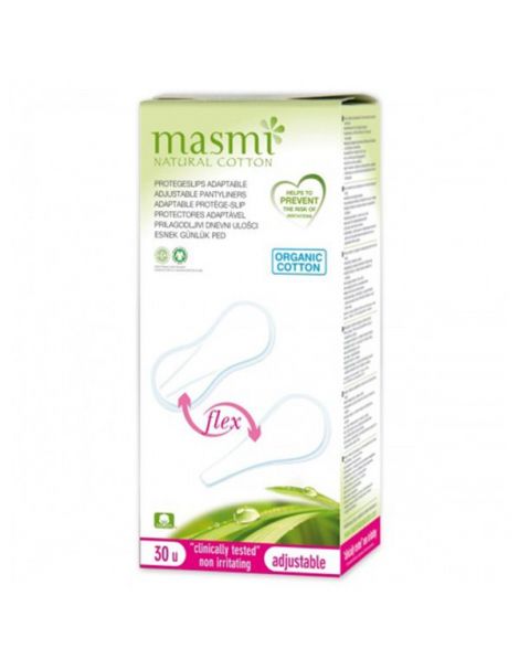 Protegeslips Adaptables Flex Masmi - 24 unidades