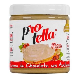 Crema de Chocolate Blanco con Avellanas Protella - 250 gramos