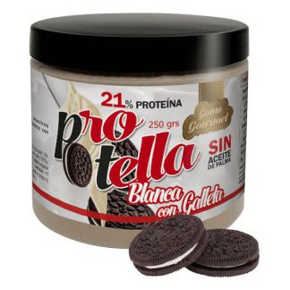 Crema de Chocolate Blanco con Galleta Protella - 250 gramos