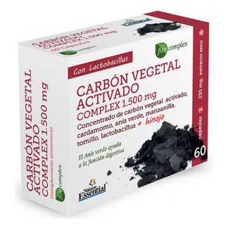 Carbón Vegetal Activo Complex Nature Essential - 60 cápsulas