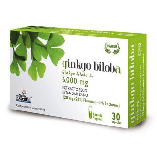 Ginkgo Biloba 6000 mg Nature Essential - 30 cápsulas