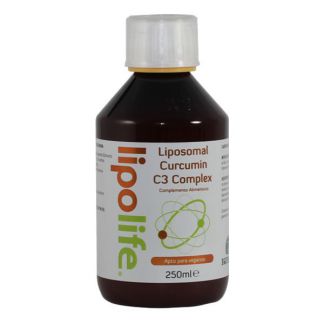 Liposomal Curcumin C3 Complex Lipolife Equisalud - 250 ml.