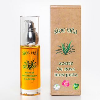 Aceite de Rosa Mosqueta con Aloe y Vitamina E Aloe Vida - 30 ml.