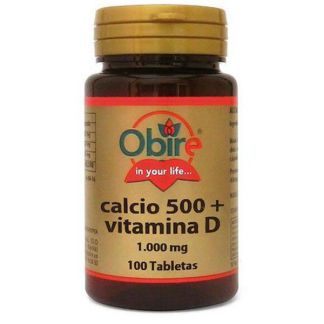Calcio + Vitamina D Obire - 100 comprimidos