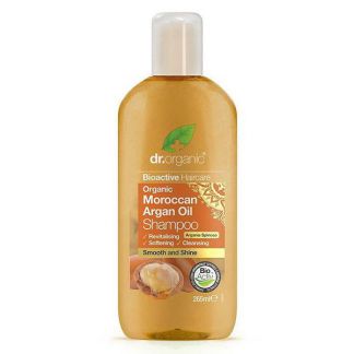 Champú con Aceite de Argán Marroquí Dr. Organic - 265 ml.