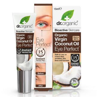 Contorno de Ojos con Aceite de Coco Dr. Organic - 15 ml.