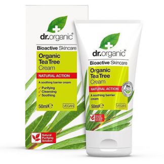 Crema Antiséptica con Árbol del Té Dr. Organic - 50 ml.