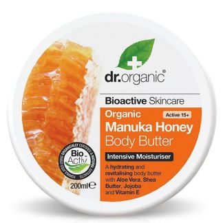 Crema Corporal con Miel de Manuka Dr. Organic - 200 ml.