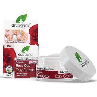 Crema de Día con Rosa de Damasco Dr. Organic - 50 ml.
