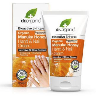 Crema de Manos y Uñas con Miel de Manuka Dr. Organic - 125 ml.