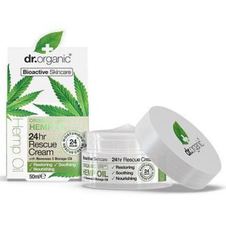 Crema Rescate 24 Horas con Aceite de Cáñamo Dr. Organic - 50 ml.