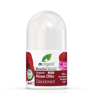Desodorante con Rosa de Damasco Dr. Organic - 50 ml.