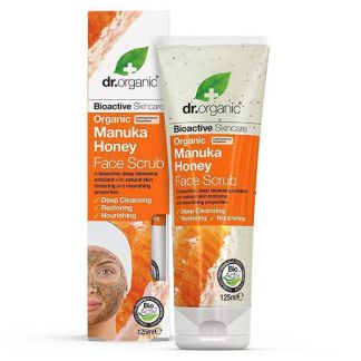 Exfoliante Facial con Miel de Manuka Dr. Organic - 125 ml.