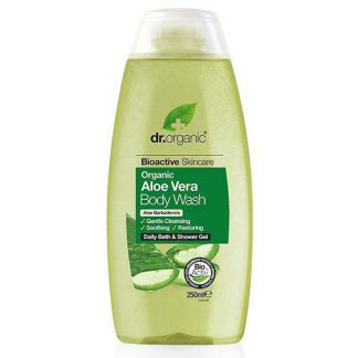 Gel de Baño y Ducha con Aloe Vera Dr. Organic - 250 ml.