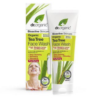 Gel Limpiador Facial con Árbol del Té Dr. Organic - 200 ml.