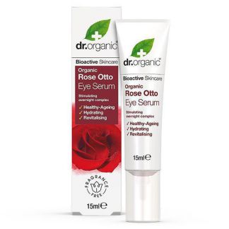 Sérum Contorno de Ojos Rosa de Damasco Dr. Organic - 15 ml.