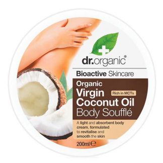 Suflé Corporal con Aceite de Coco Dr. Organic - 200 ml.