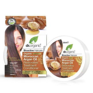 Tratamiento Acondicionador Restaurador con Argán Dr. Organic - 200 ml.