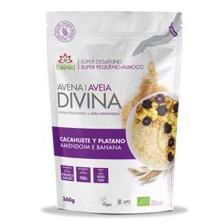 Avena Divina Cacahuete-Plátano Bio Iswari - 360 gramos