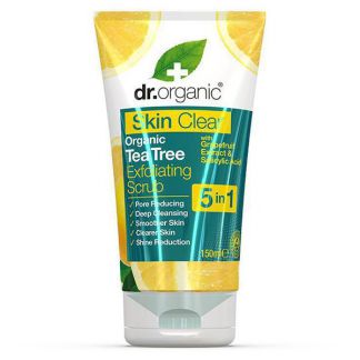 Skin Clear Exfoliante Facial 5 en 1 Dr. Organic - 150 ml.
