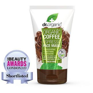 Mascarilla Facial con Café Expresso y Menta Fresca Dr. Organic - 125 ml.