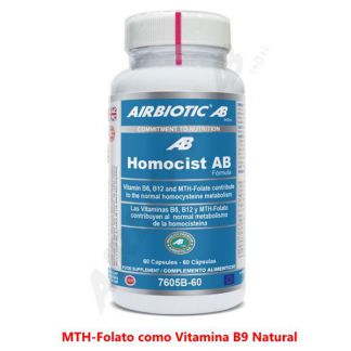 Homocisteina AB Complex con B9 Airbiotic - 60 cápsulas