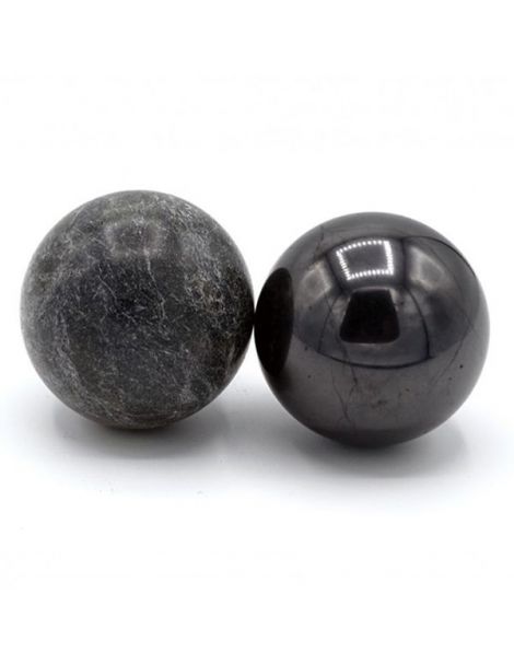 Armonizadores Shungit y Talcochlorita Esferas