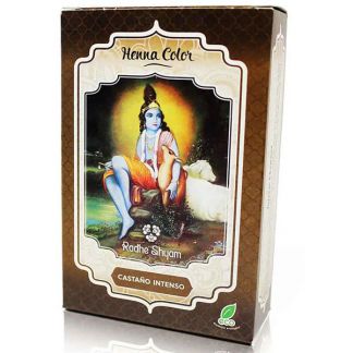 Henna Polvo Castaño Intenso Radhe Shyam - 100 gramos