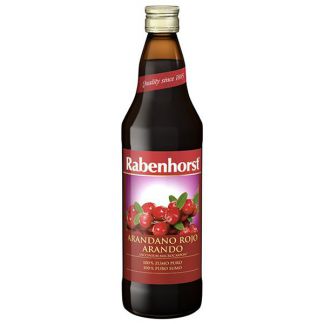 Zumo de Arándano Rojo Americano Rabenhorst - 750 ml.