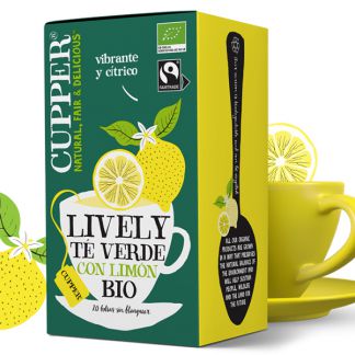 Té Verde con Limón Infusión Bio Cupper - 20 bolsitas
